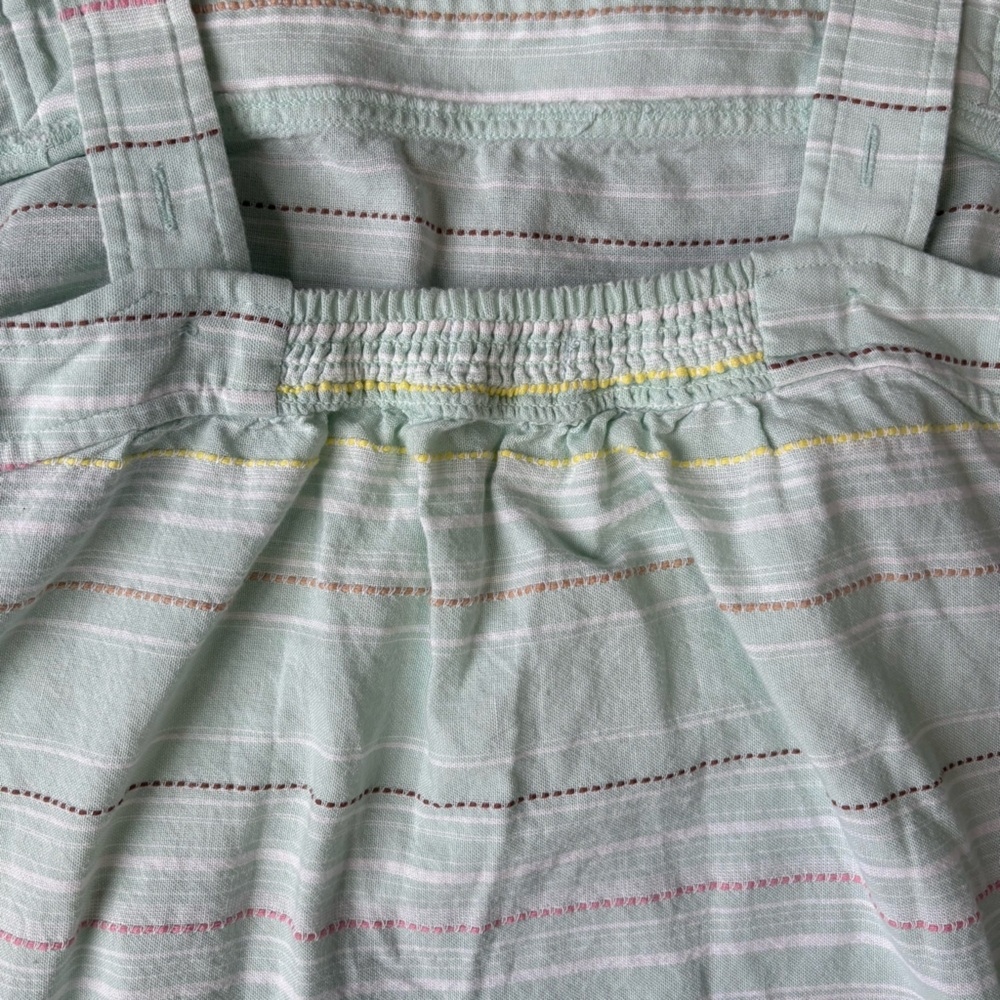 Carve Designs Pastel Mint Striped Cotton Tank and Shorts Set - Size Small - Picture 6 of 8